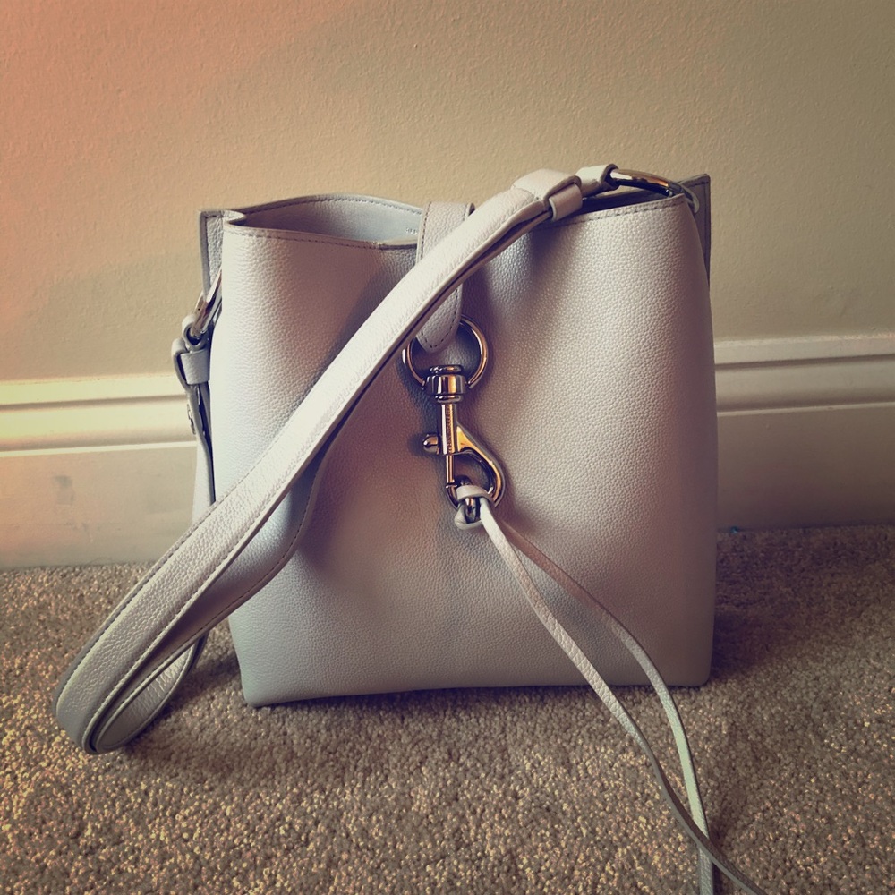 Rebecca Minkoff Megan Small Feed Bag, Ice Grey